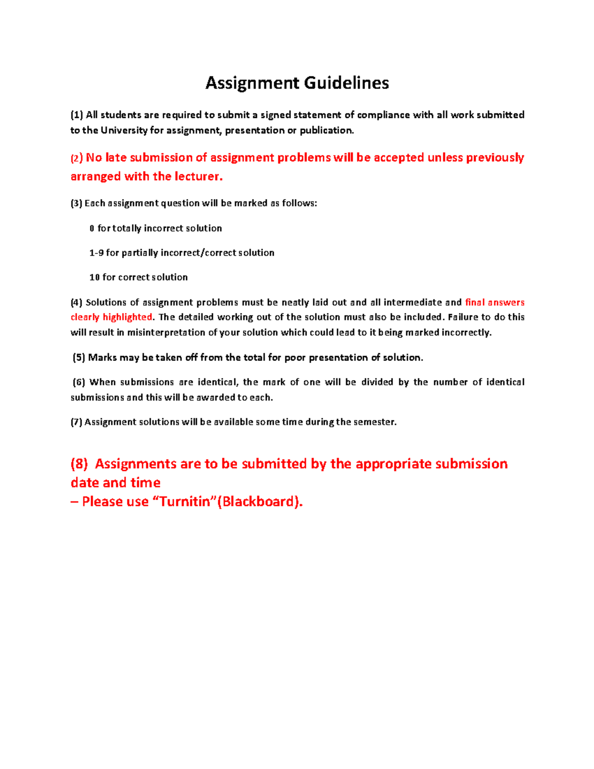 Assignment 1 - Warning: TT: undefined function: 32 Assignment ...