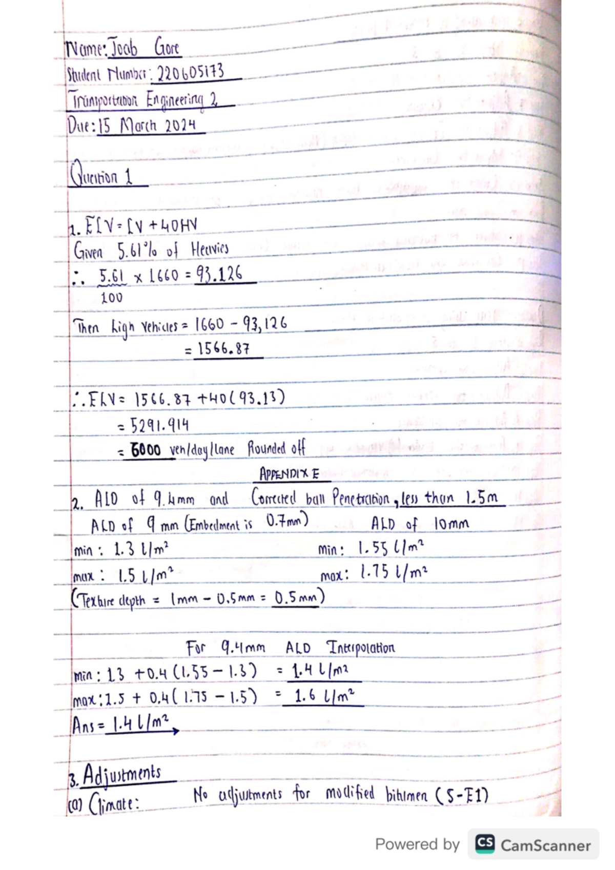 TPE Assignment 1 - Bitumen and seals - Name: Joab Gore Student Number ...