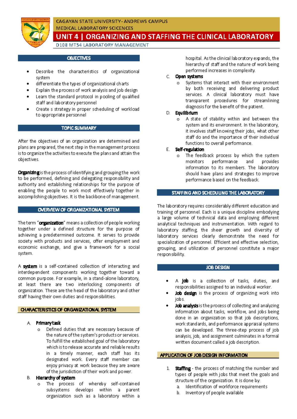 Labman- Trans - LABORATORY MANAGEMENT NOTES - MEDICAL LABORATORY ...