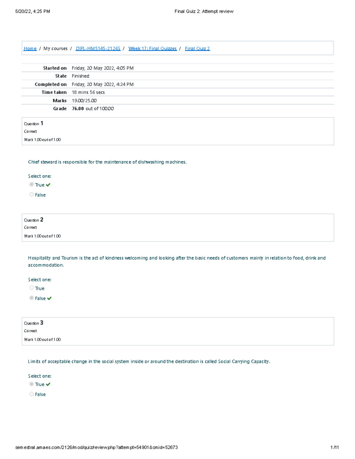 Final Quiz 2 Attempt Review - Home/My Courses/ DIPL-HM5145-2126S/ Week ...