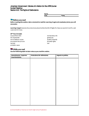 Section 6.5 Guided Reading - American Government: Stories of a Nation ...