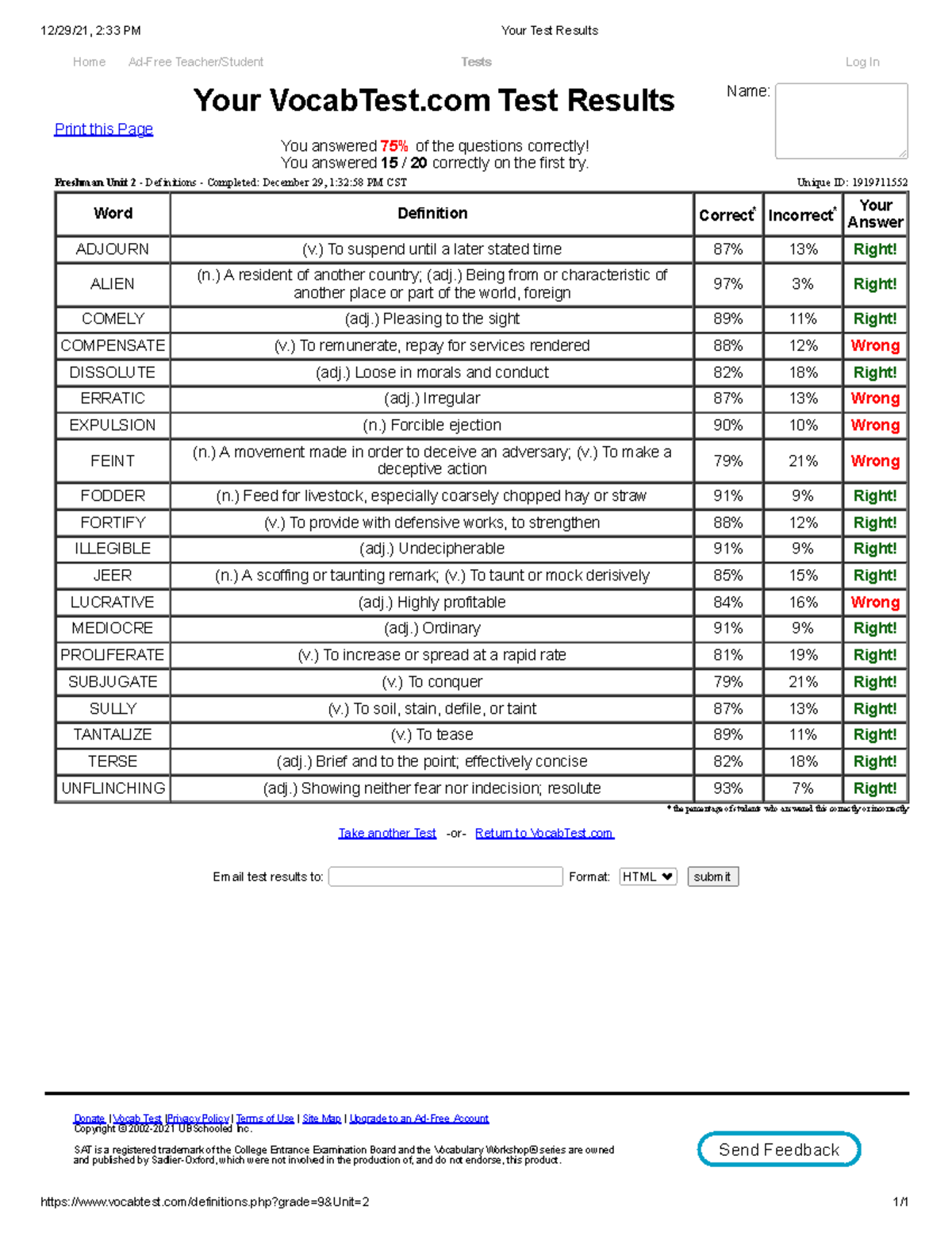 Vocabtest.Com - nheu6a6
