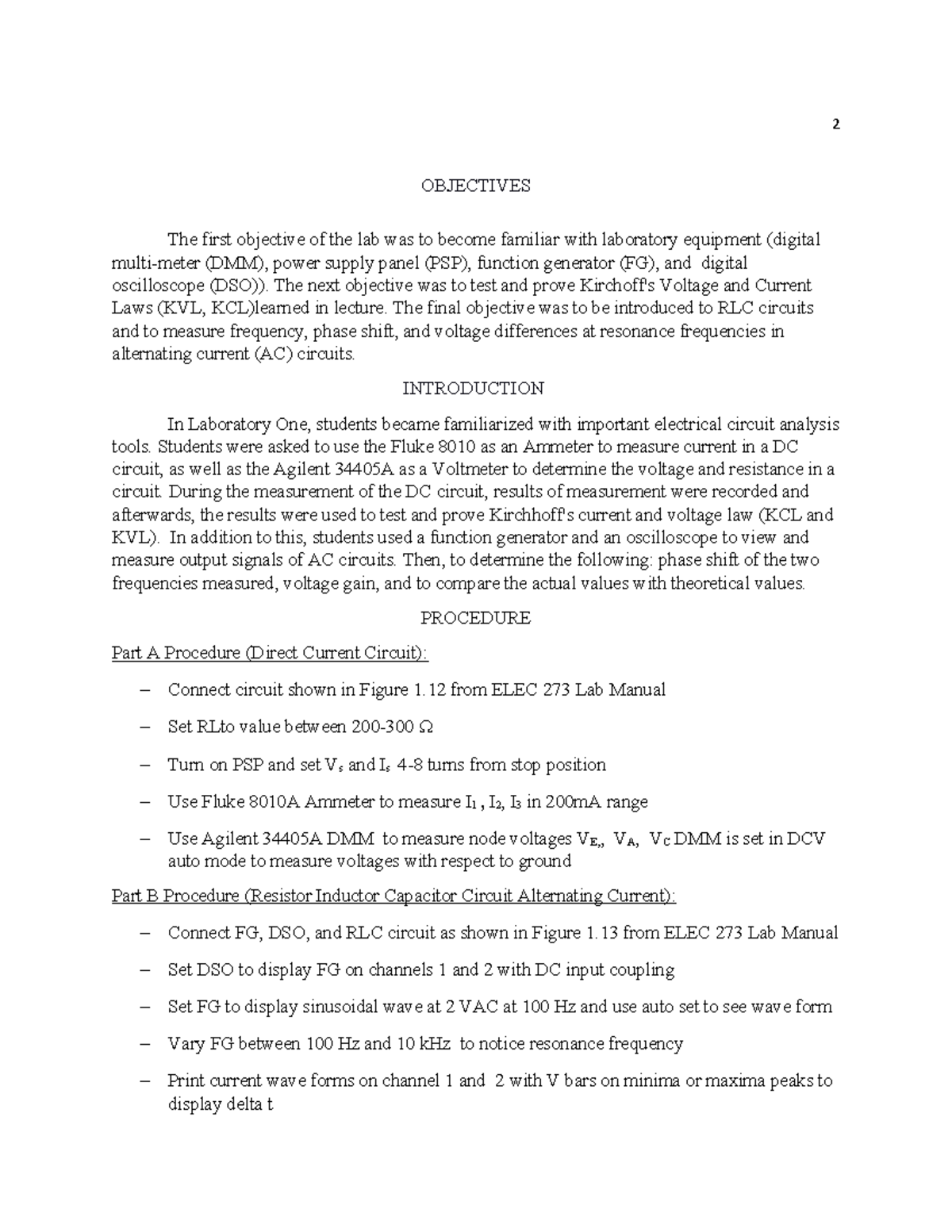 lab-1-elec-273-2-objectives-the-first-objective-of-the-lab-was-to