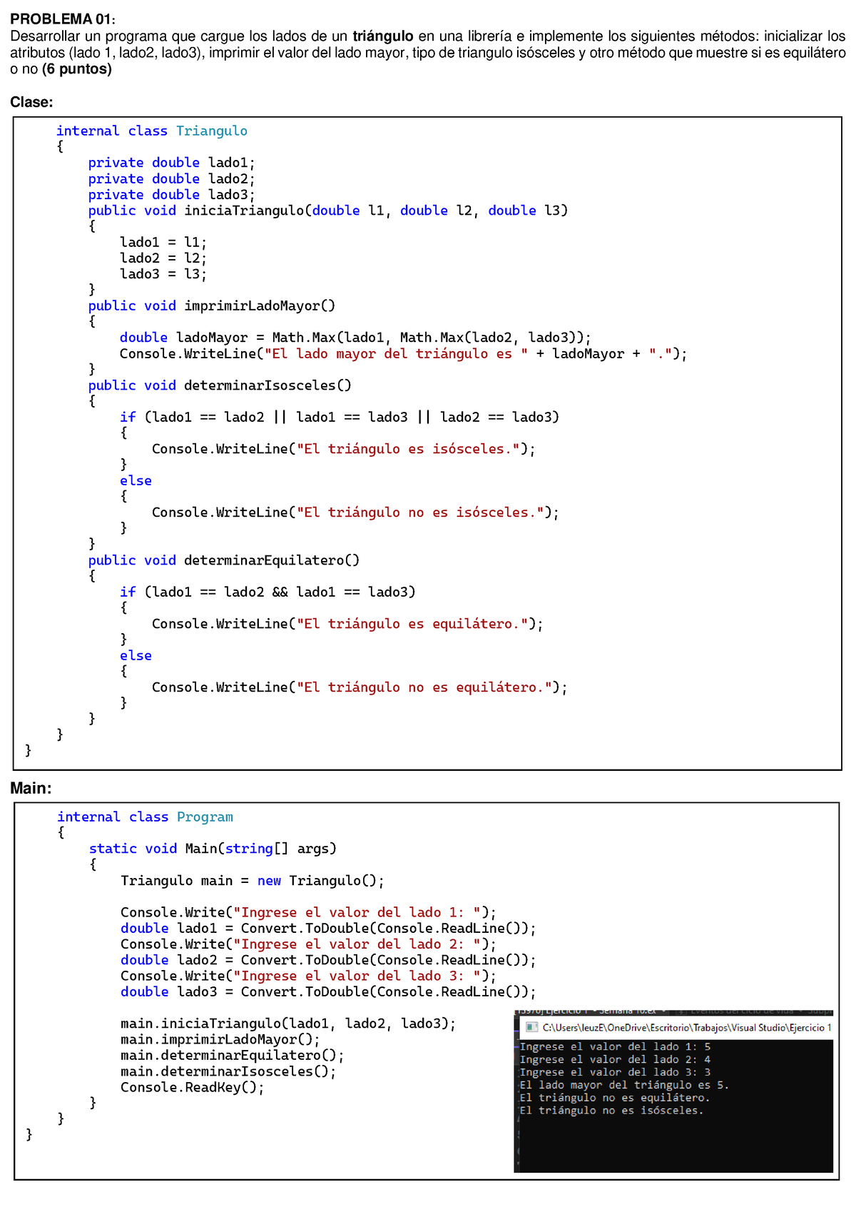 Semana 10 DTC - Ejercicios : Bibliotecas En C# - PROBLEMA 01 ...