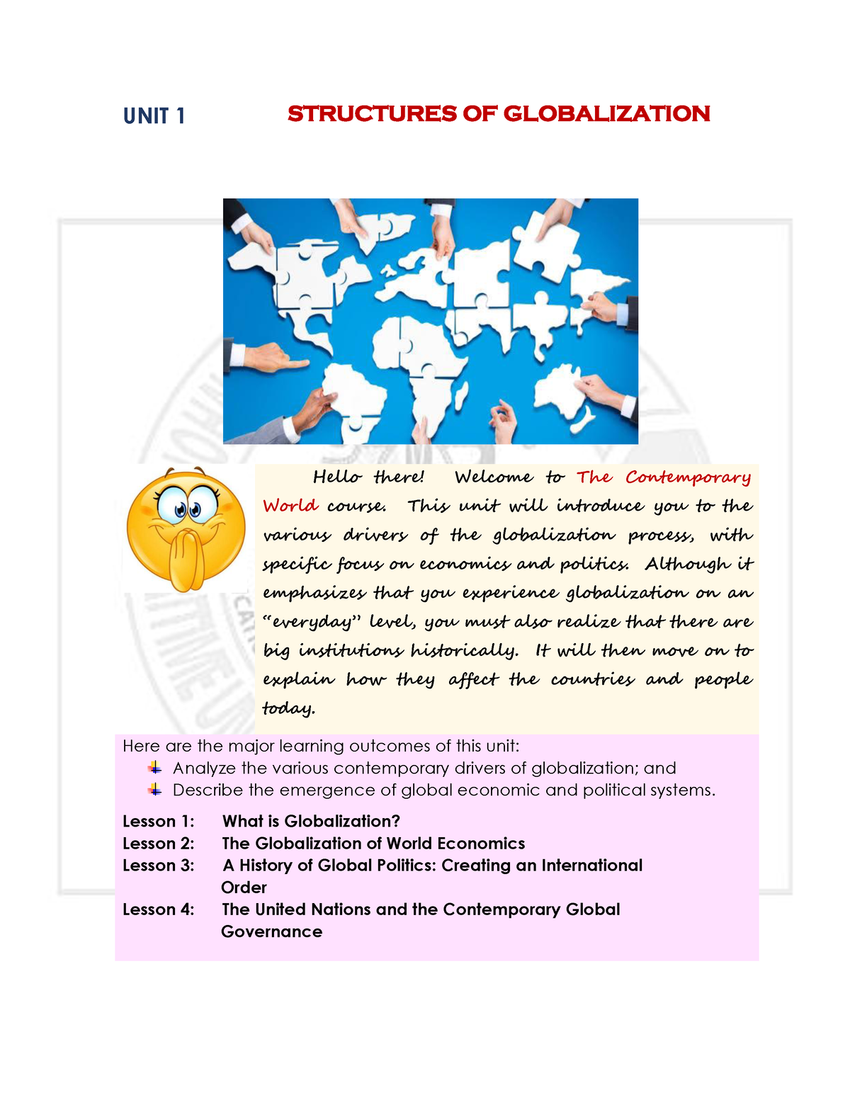globalization assignment