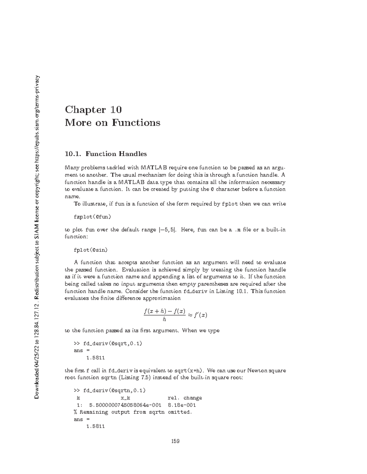 1 - How to use Matlab for studying electromagnetic fields. - Chapter 10 ...