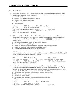 Ch 11 - The Basics of Capital Budgeting - CHAPTER 11—THE BASICS OF ...