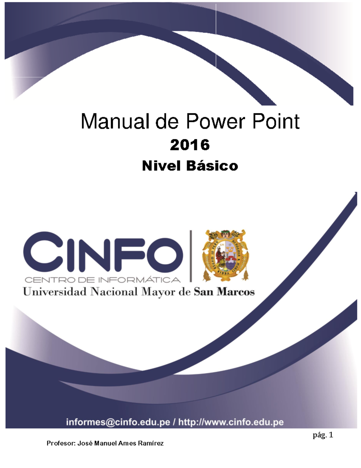 Manual De Power Point 2016 Pág 1 Manual De Power Point 2016 Nivel Básico Pág 4 1 3347