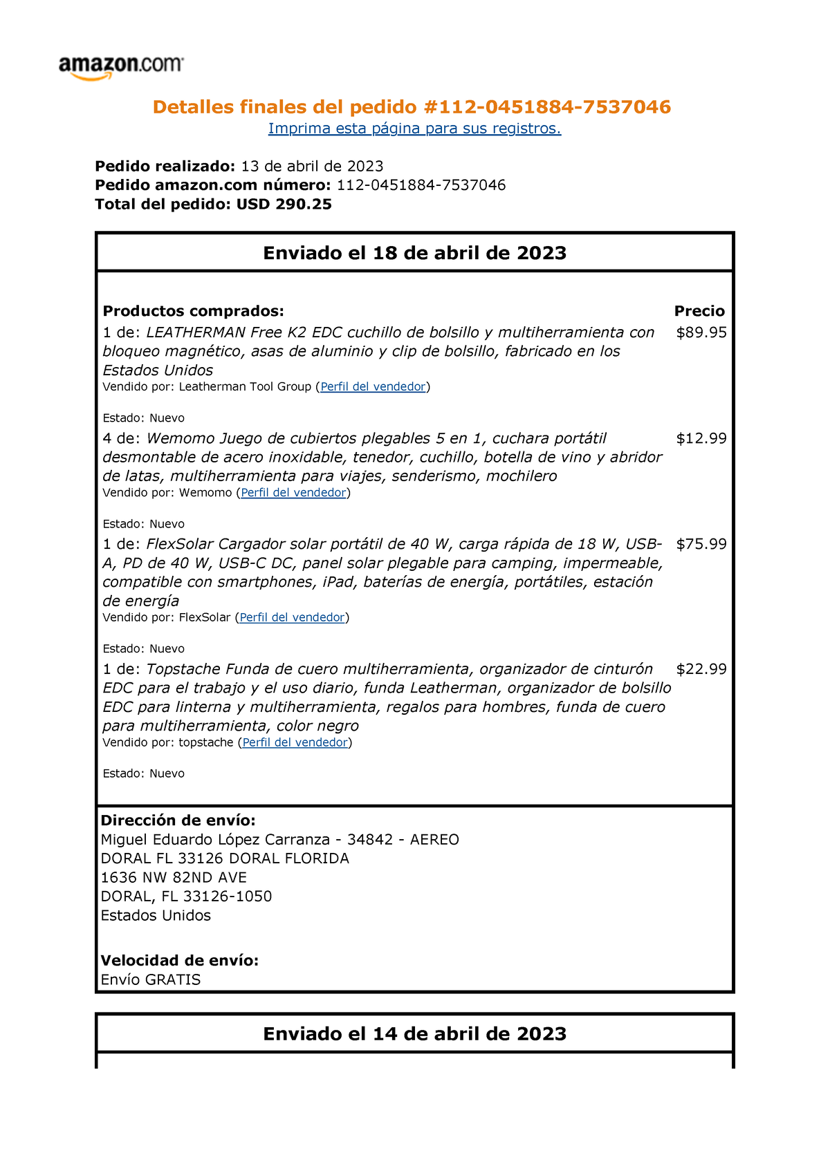 Pedido 111-4554833-2721859 -  - Com - Pedido 111-4576475-3999421 (8  Artículos Varios de 2 Pedidos), PDF