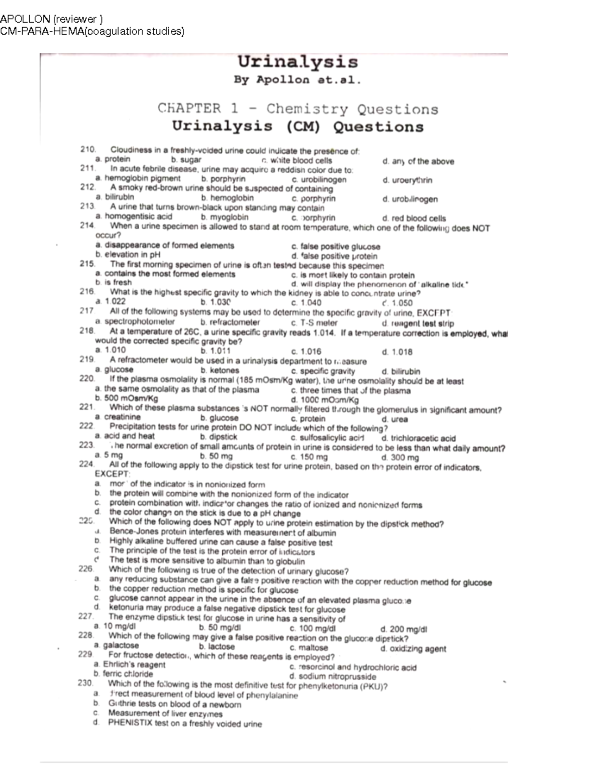 digging deeper urinalysis student information answers