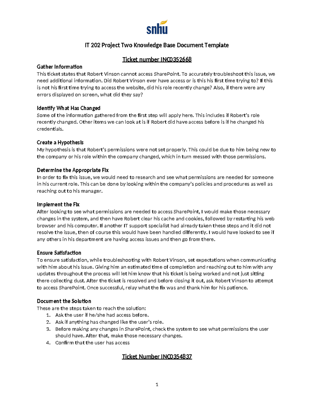 It 202 7 2 project two it 202 project two knowledge base document