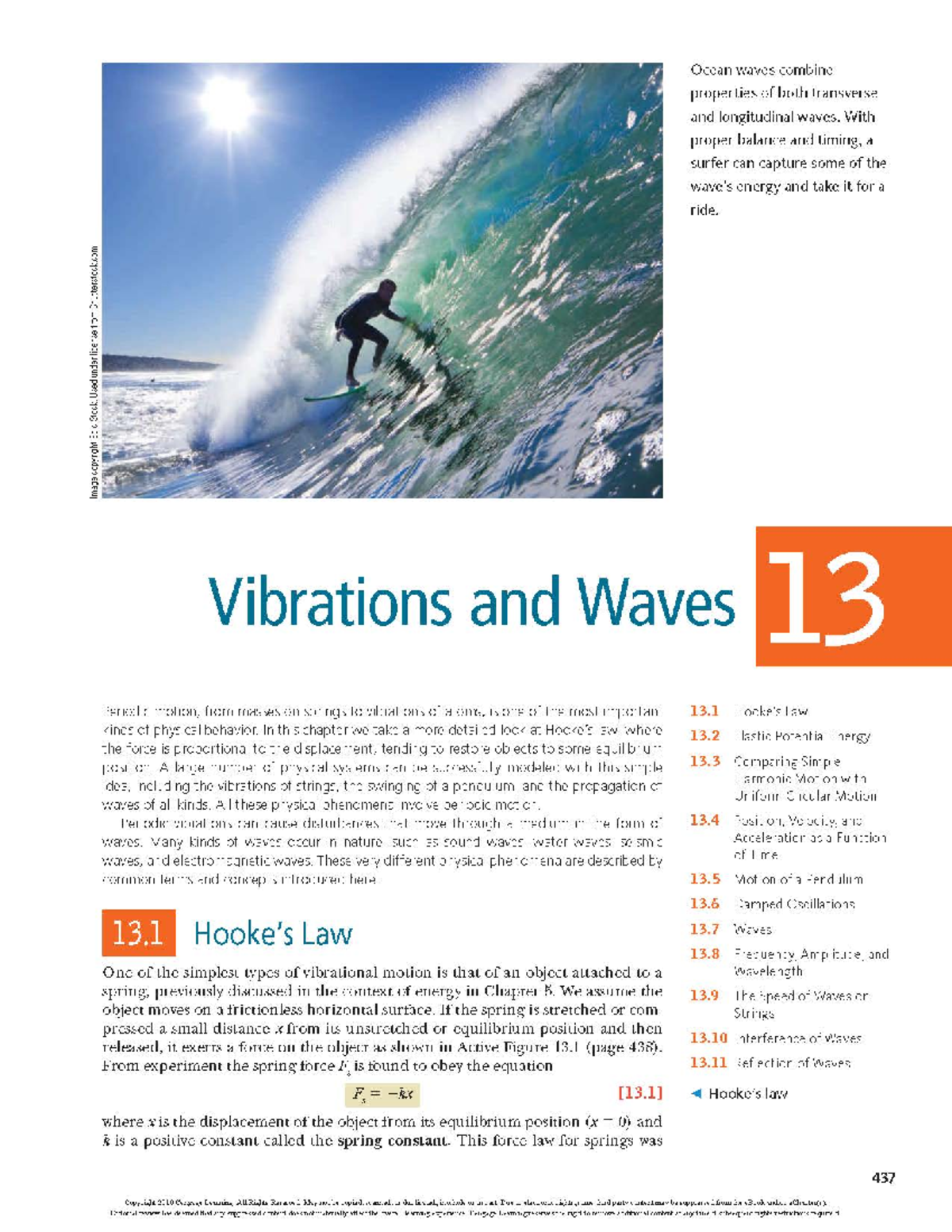 College Physics 9th Edition Chapter 13 Vibrations And Waves Notes ...