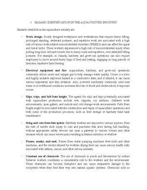 Assignment 1riskassessment - Environmental Risk Assessment ENGI 9609 ...