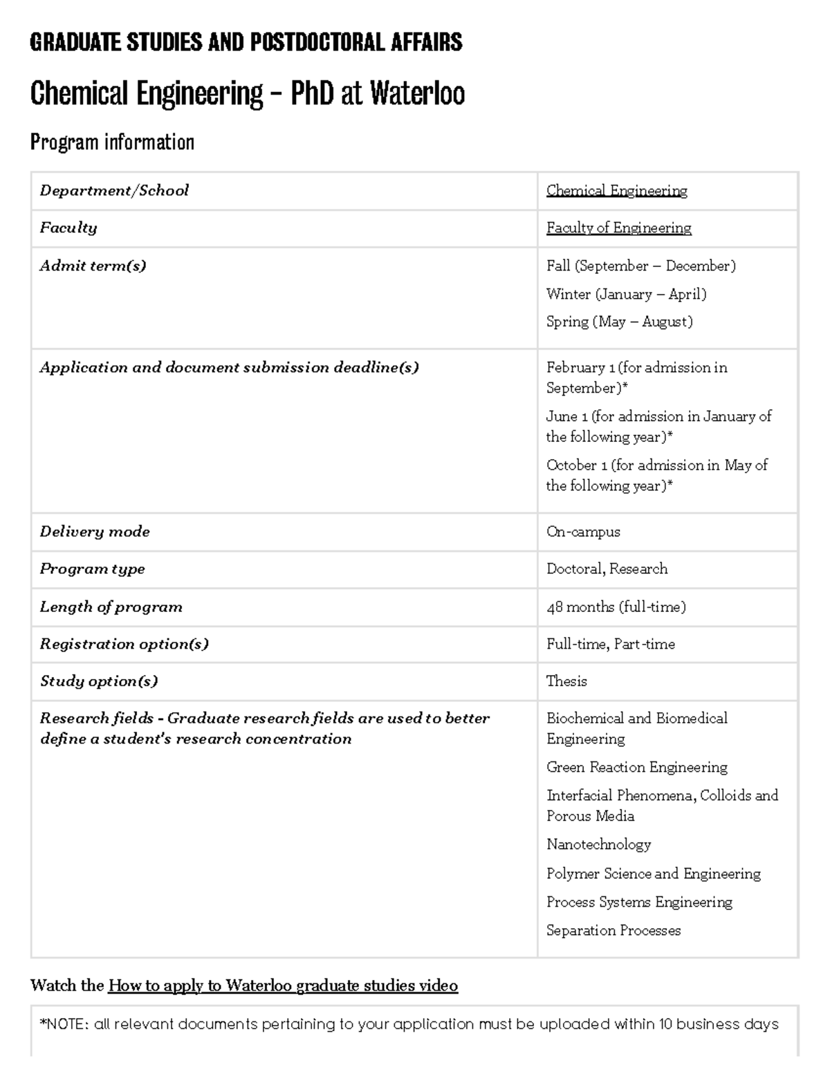 chemical engineering phd statement of purpose