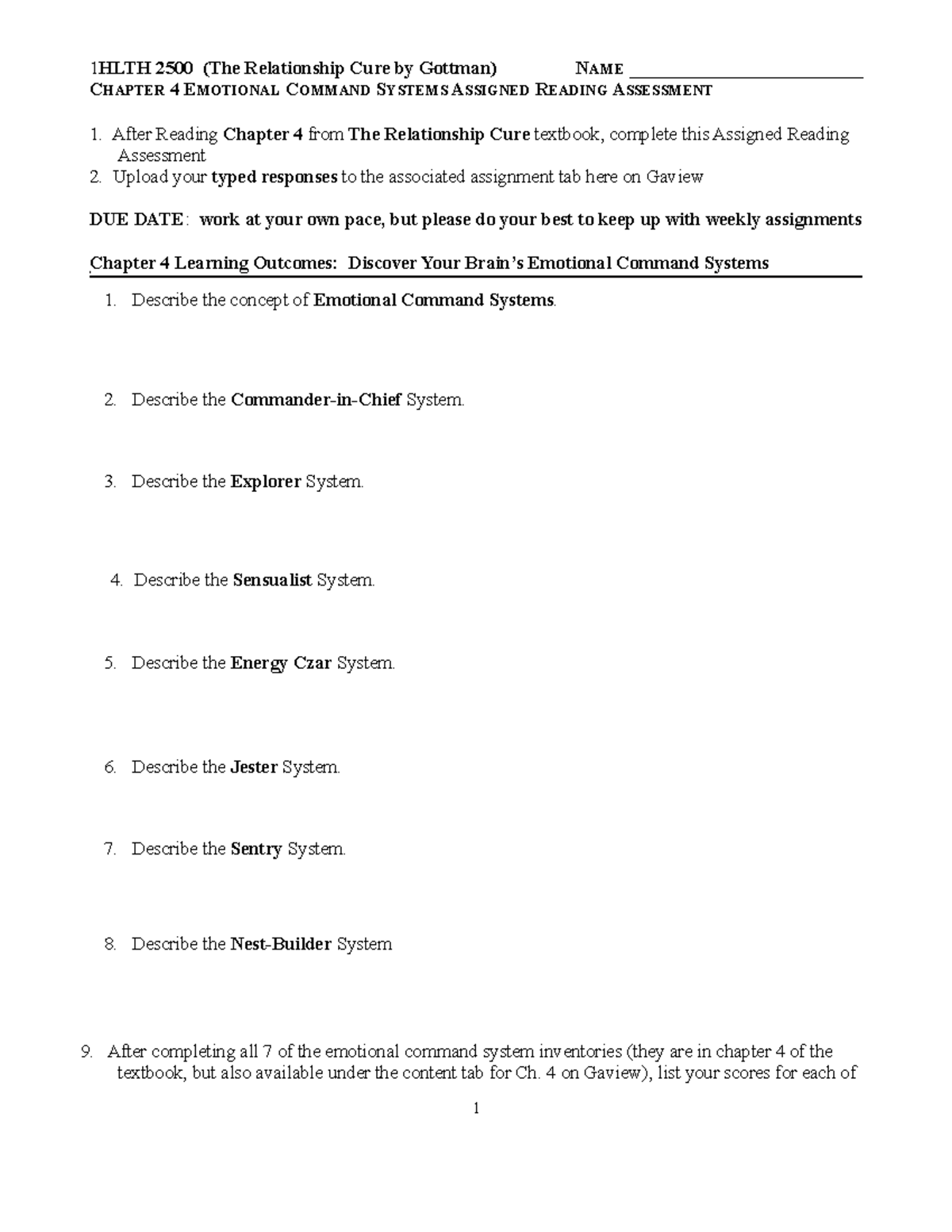 4 ch 4 assigned reading inventory assessment 1 hlth 2500 the