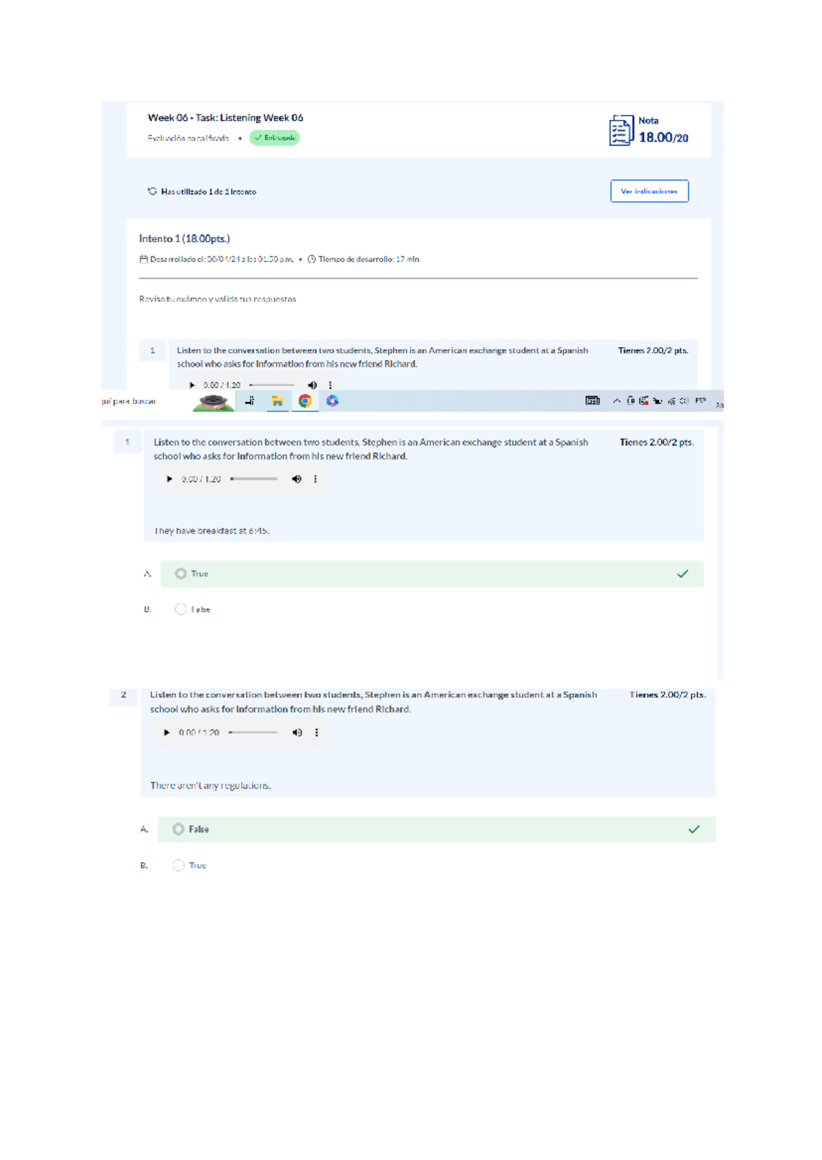 Week 06 - Task Listening Week 06 - Ingles III - Studocu