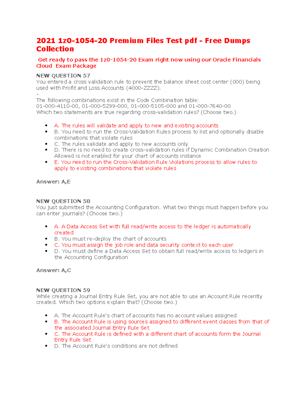 1z0-1054-22 Test Topics Pdf