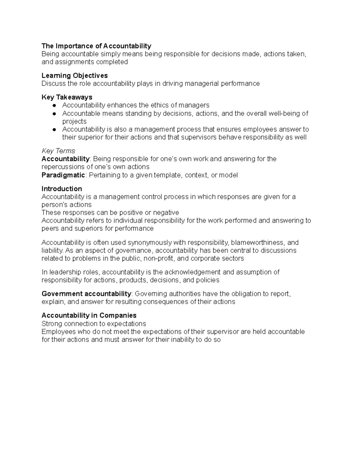 1.3 Core Requirements of Successful Managers - The Importance of ...