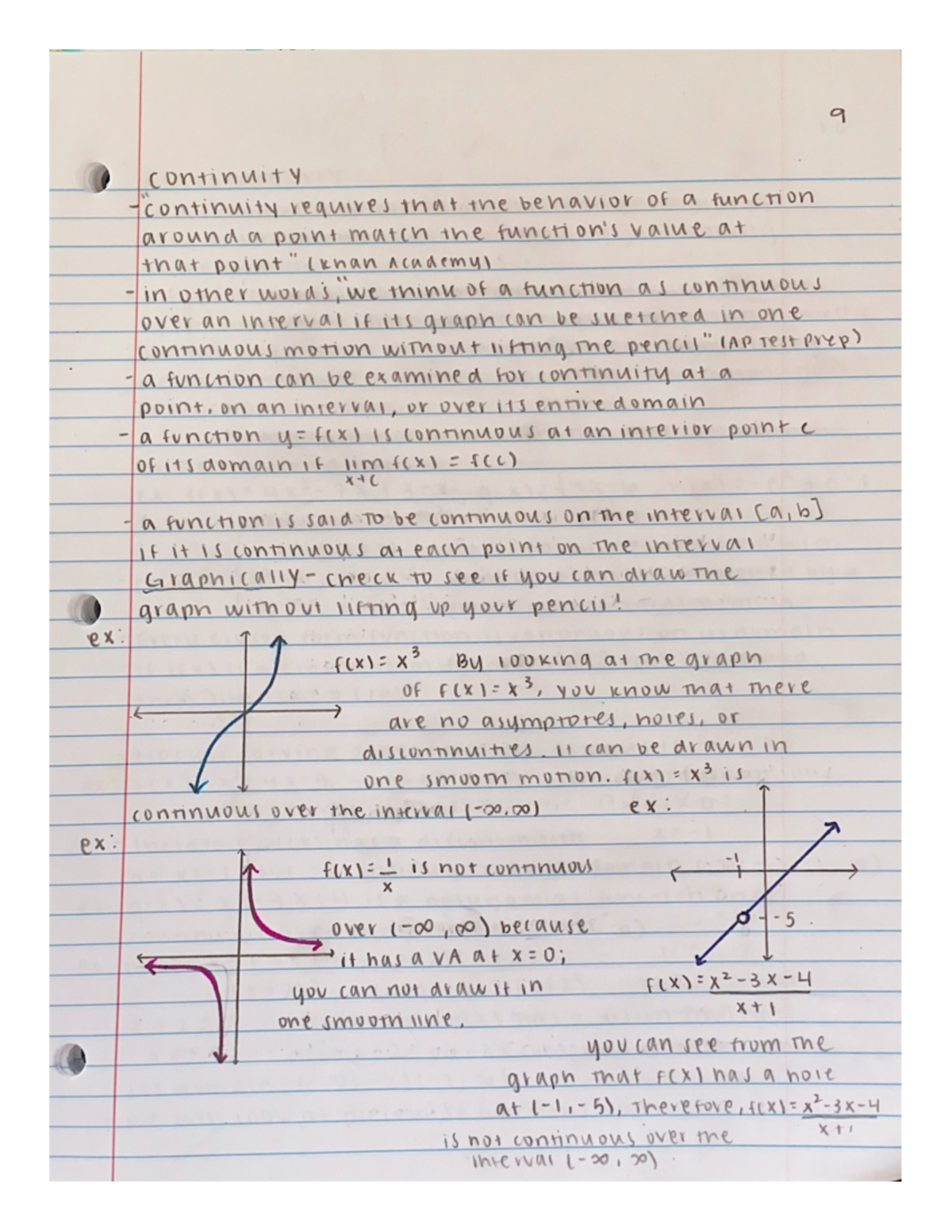 Discontinuities - MATH 1613 - Studocu
