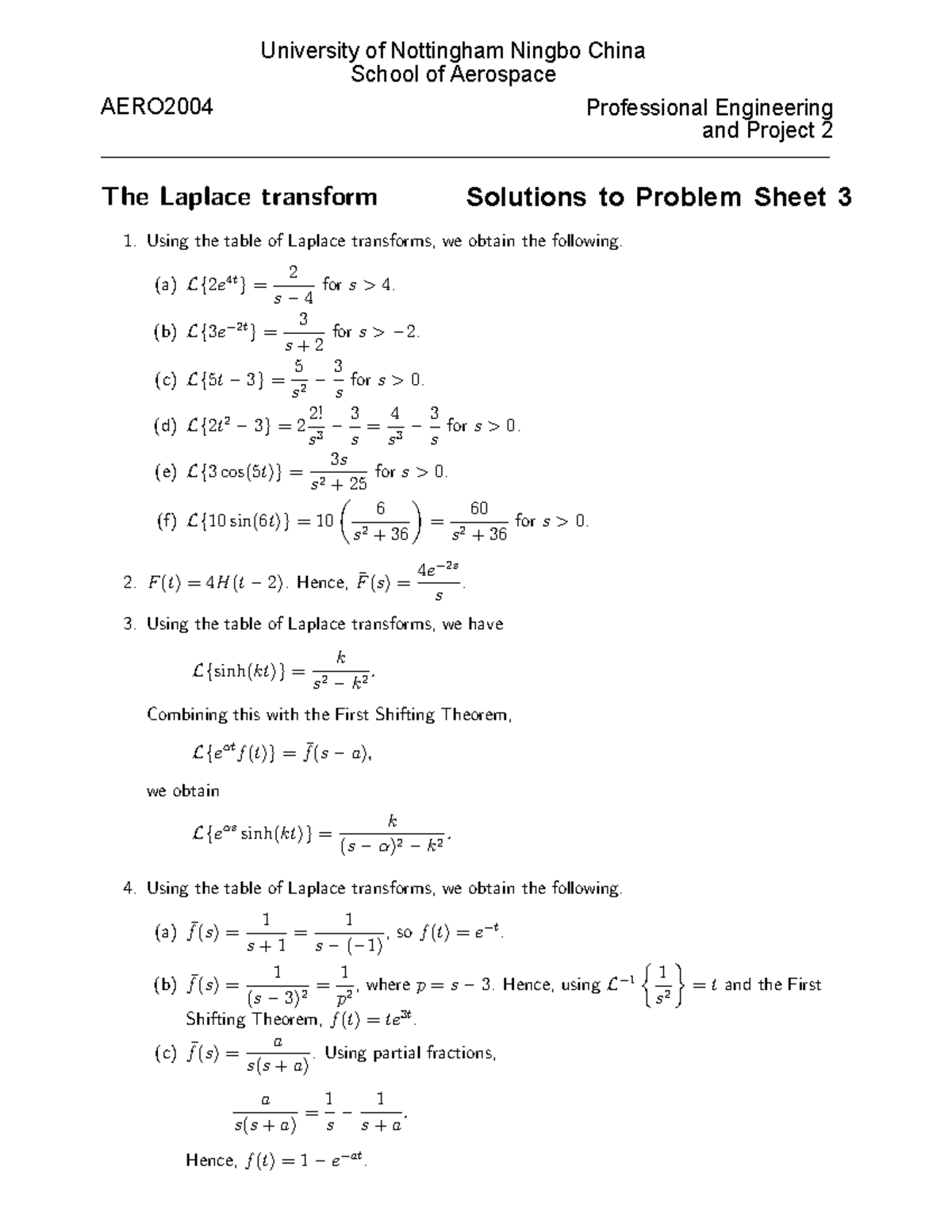 Solutions 3 - math - University of Nottingham Ningbo China School of ...