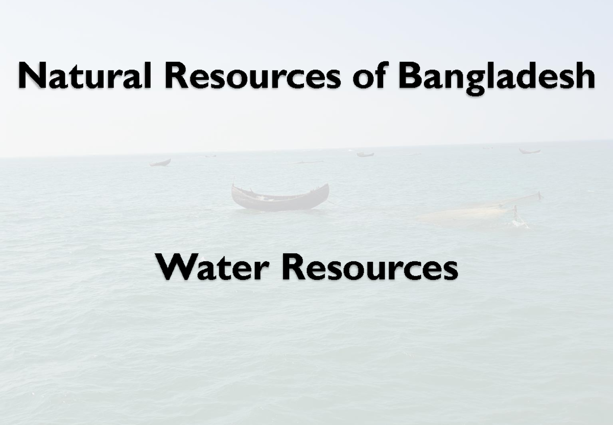 natural resources of bangladesh assignment