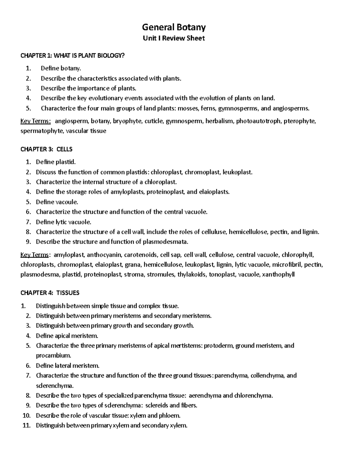 general-botany-unit-i-review-general-botany-unit-i-review-sheet