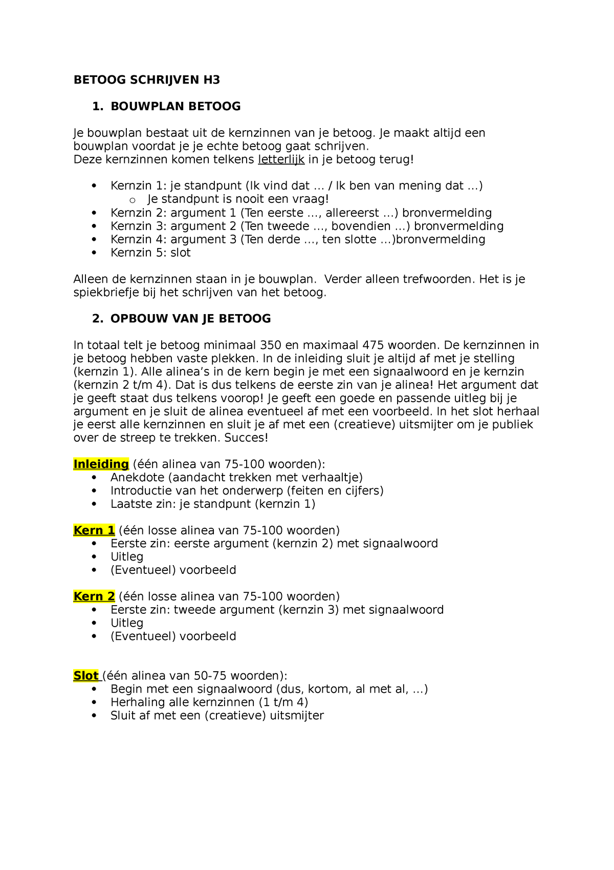 A Bouwplan Het Is Erg Fijn En Handig Betoog Schrijven H Bouwplan Betoog Je Bouwplan