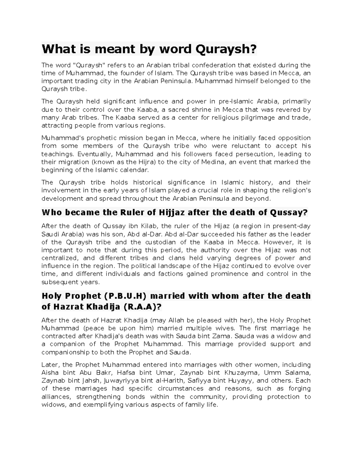 islamic-period-one-notes-what-is-meant-by-word-quraysh-the-word