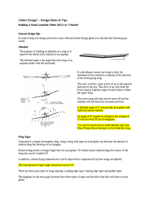 Summary Notes - SUMMARY NOTES MA1700/MA Introduction to Aircraft ...