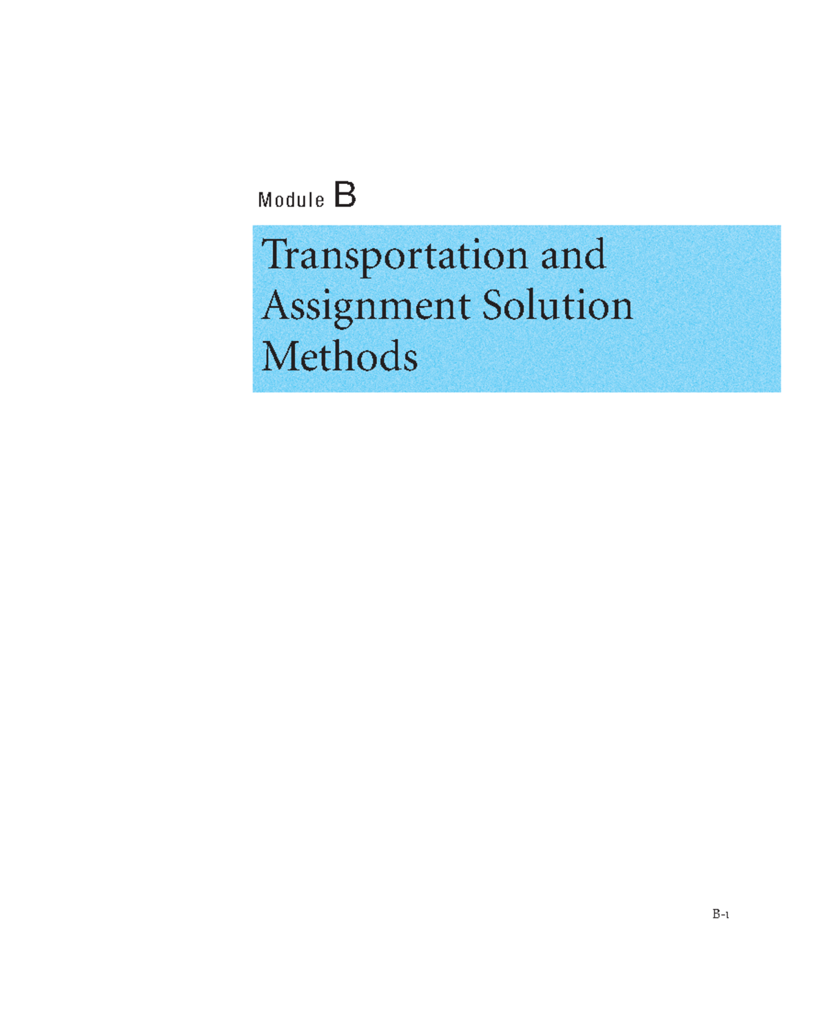 Aggregate Planning- Solution of the Transportation Model - Business ...