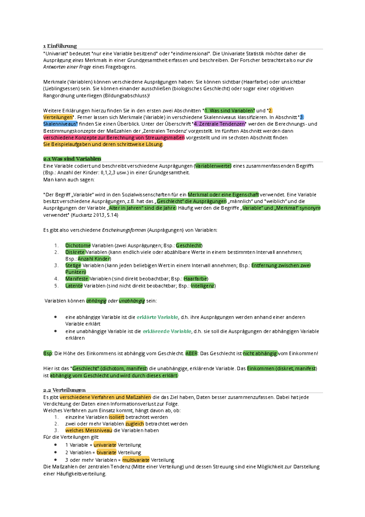 Skriot - Skripte von Übung univariable - 1 Einführung 