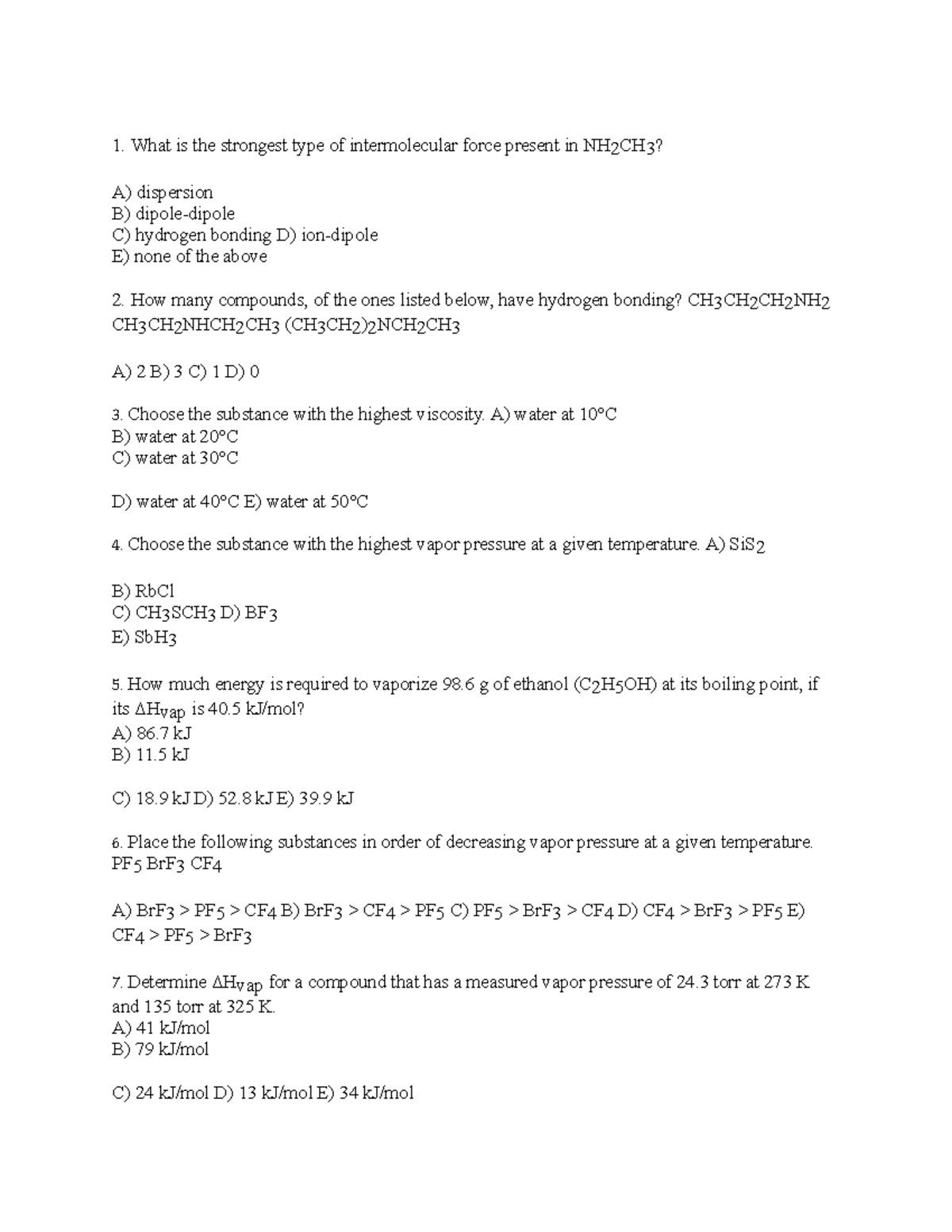 Chem112Exam1Review - Chem 112 Exam 1 study guide - What is the ...