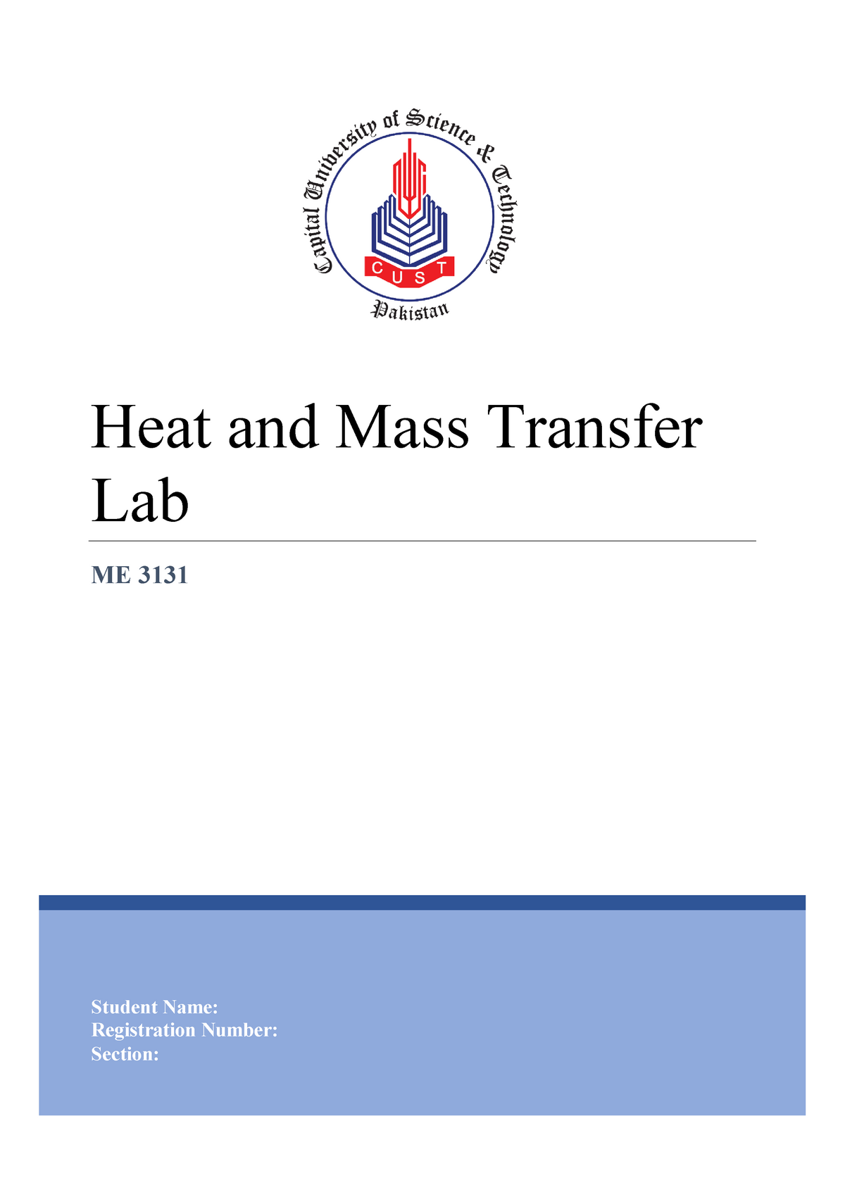 HMT Lab Version 1 - Heat And Mass Transfer's Manual - Warning: TT ...