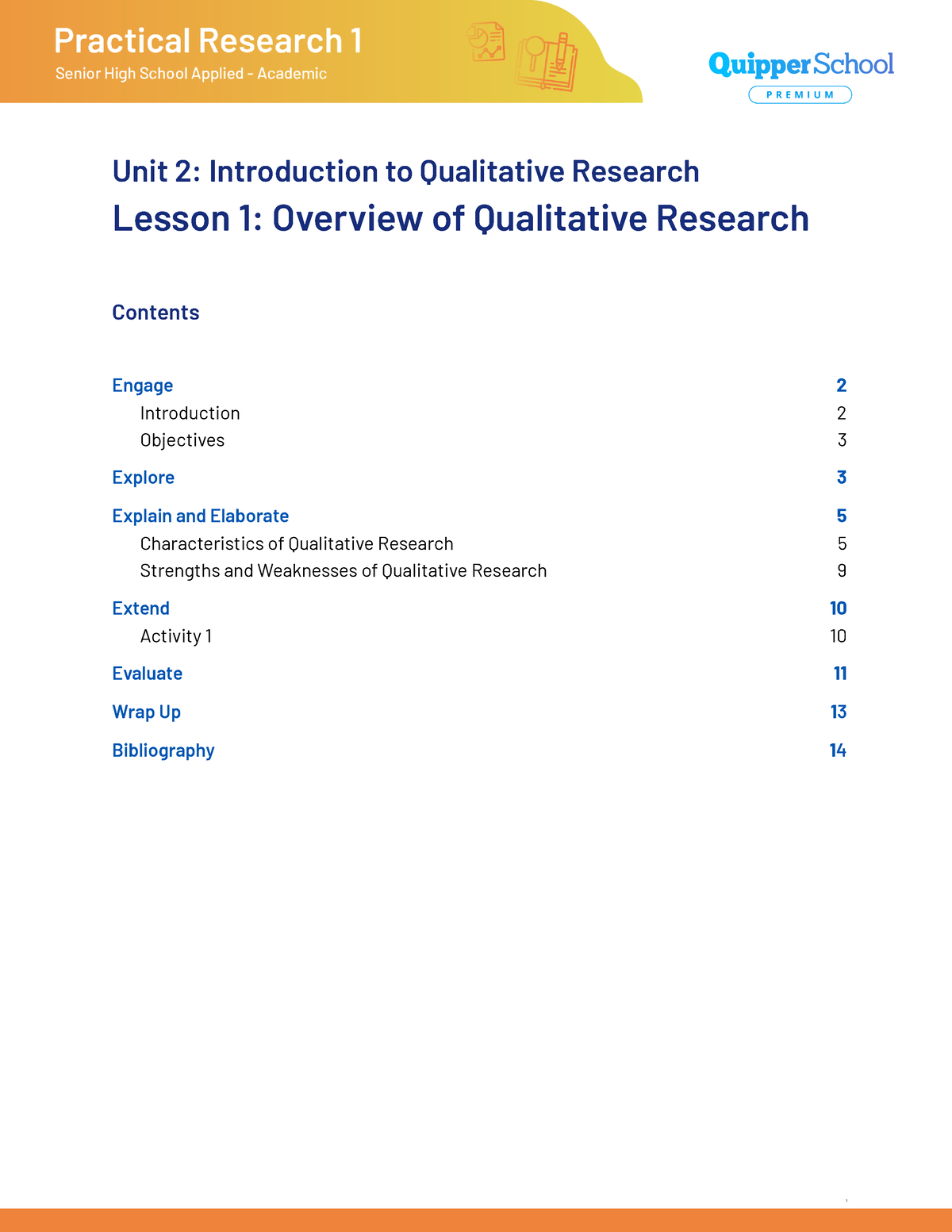 Final (SG) PR1 11 12 UNIT 2 Lesson 1 Overview Of Qualitative Research ...