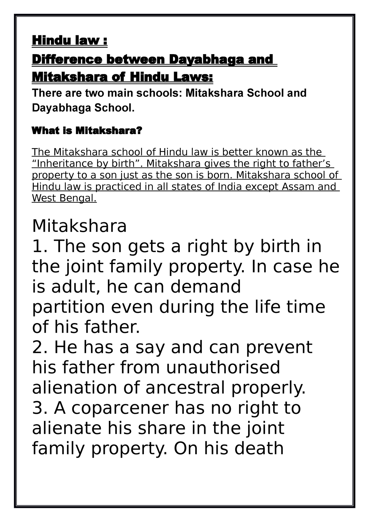 hindu-law-all-the-best-hindu-law-difference-between-dayabhaga-and-mitakshara-of-hindu-laws