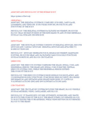 Structural AND Functional Organization OF THE Human BODY - Ch ...