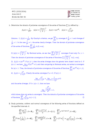 Sequence series functions - Chapter 2 Sequences and Series of Functions ...