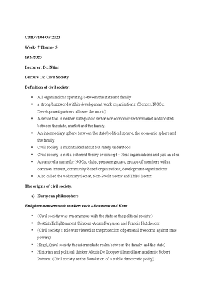 CMDV 104 Tutorial Task - Community Development 104 Institutions in ...
