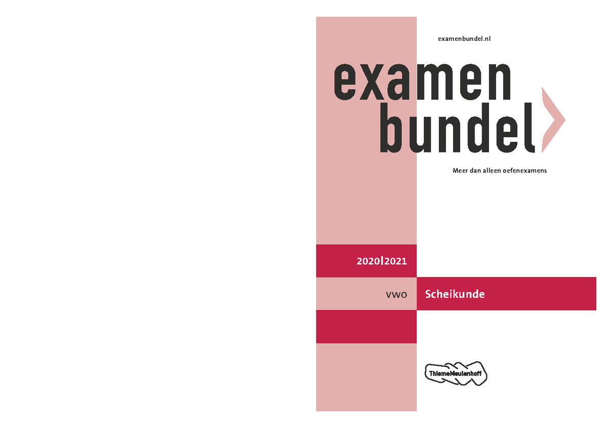 Scheikunde Examenbundel 2019 - vwo ####### examenbundel 2020 2021