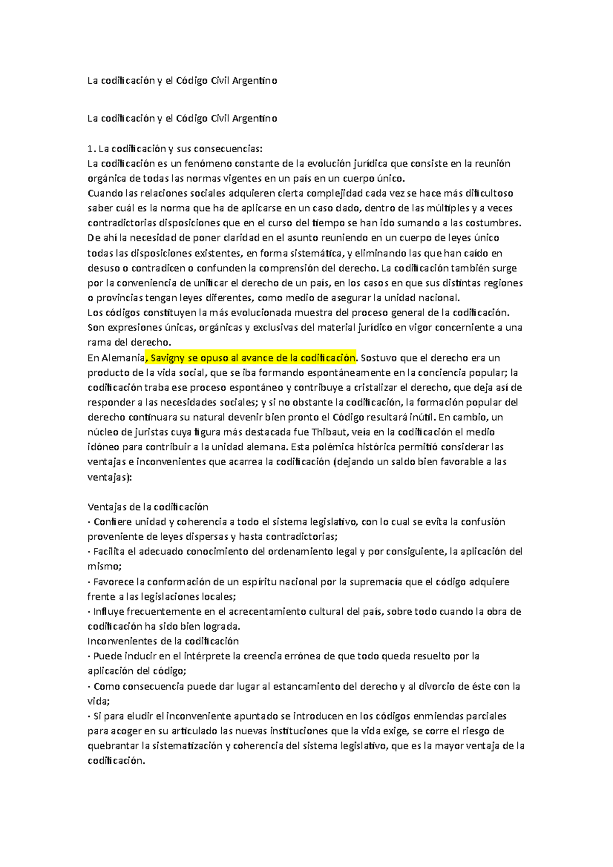 La codificación y el Código Civil