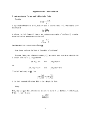 Applications of the Derivative-II - 278 Chapter 4: Applications of ...