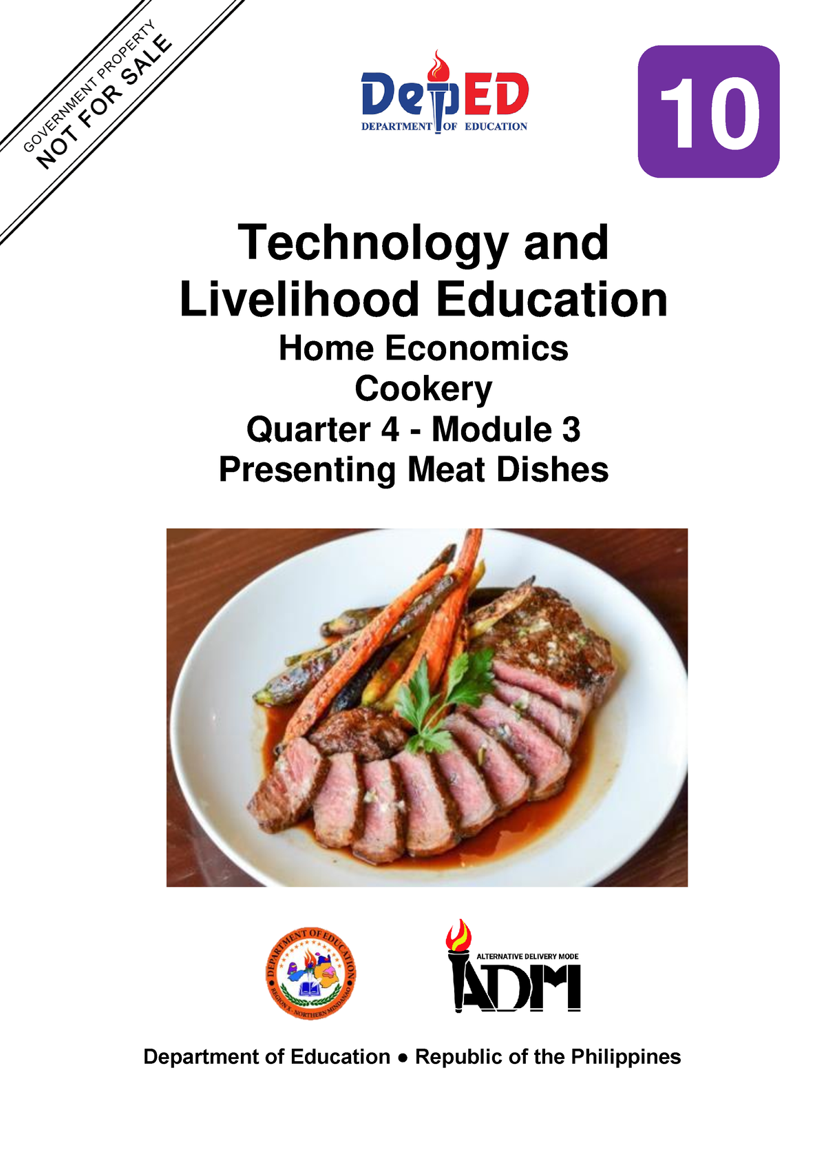 Tle10 He Cookery Q4 Mod3 Presentingmeatdishes V4 - NOT Technology And ...