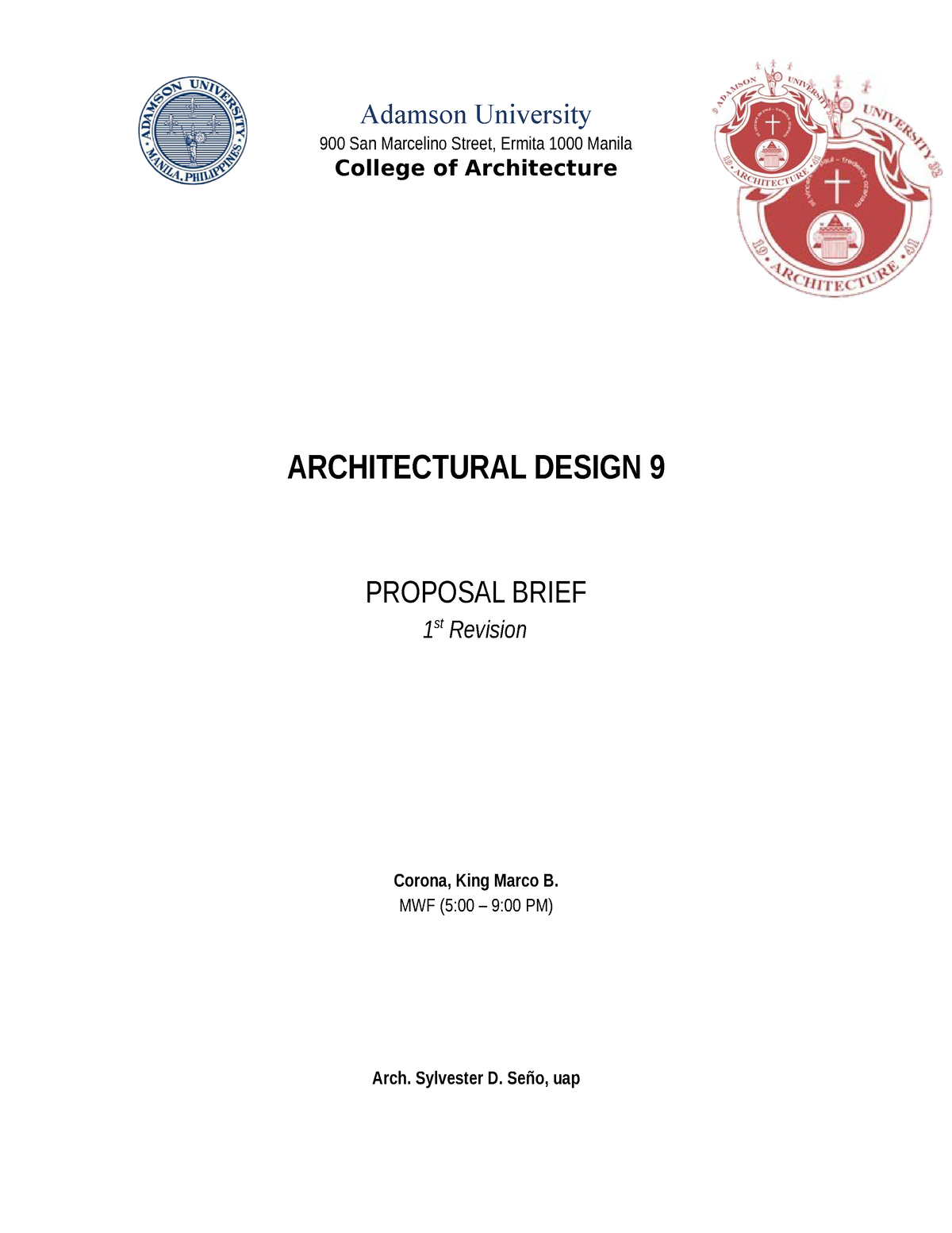architectural thesis proposal philippines