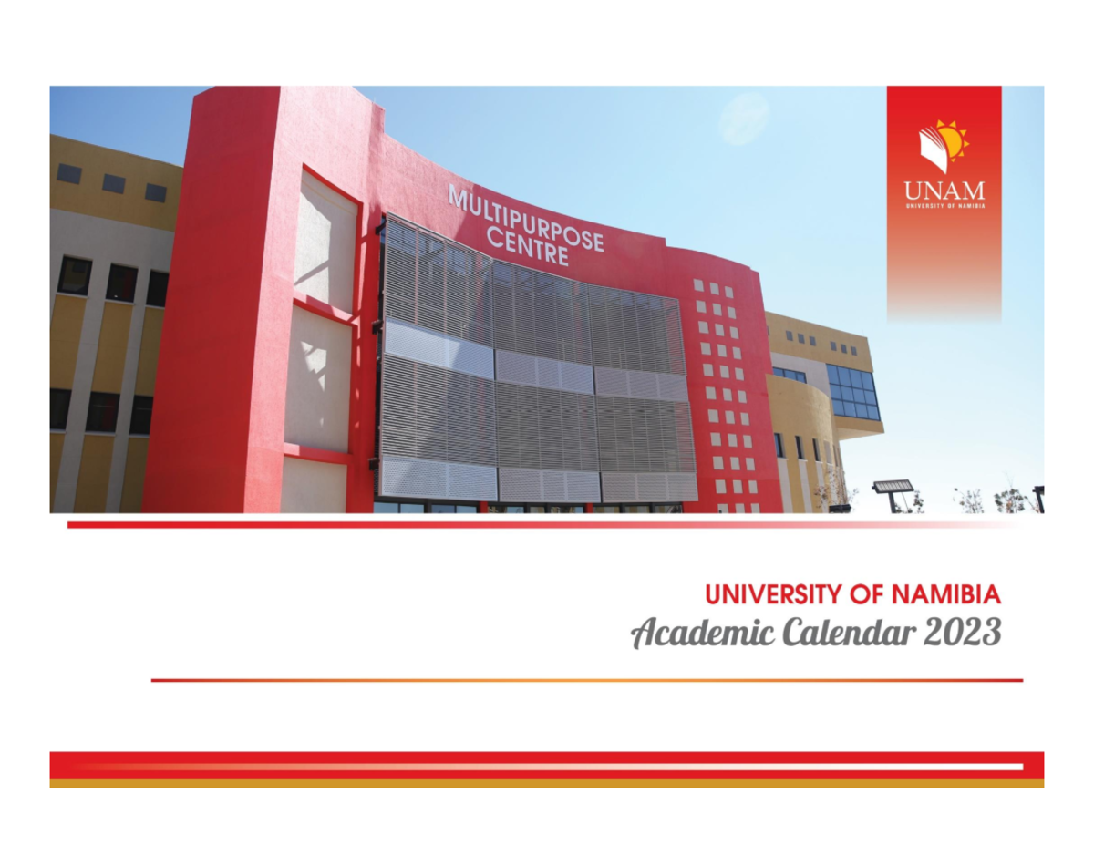 UNAM-Calendar-2023 - Labour law - COMMITTEES OF THE UNIVERSITY OF ...