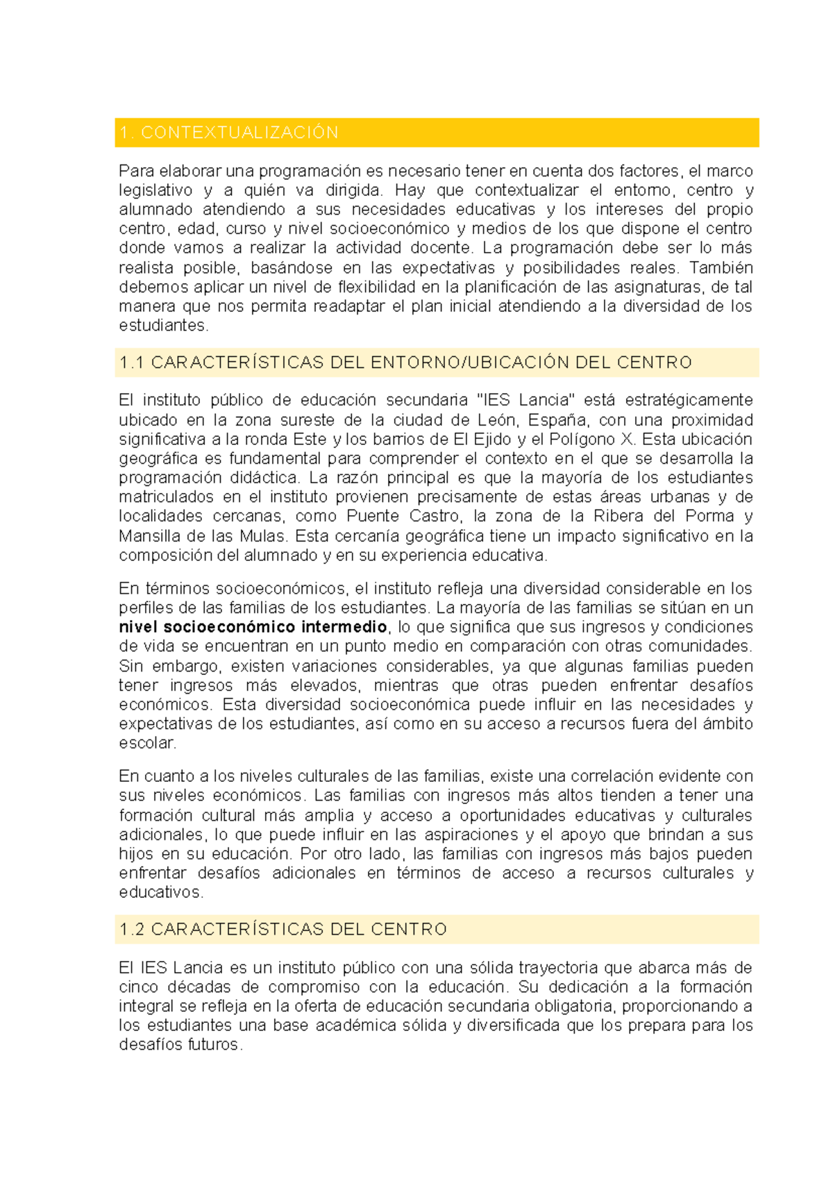 Contextualización - helloy - 1. CONTEXTUALIZACIÓN Para elaborar una ...