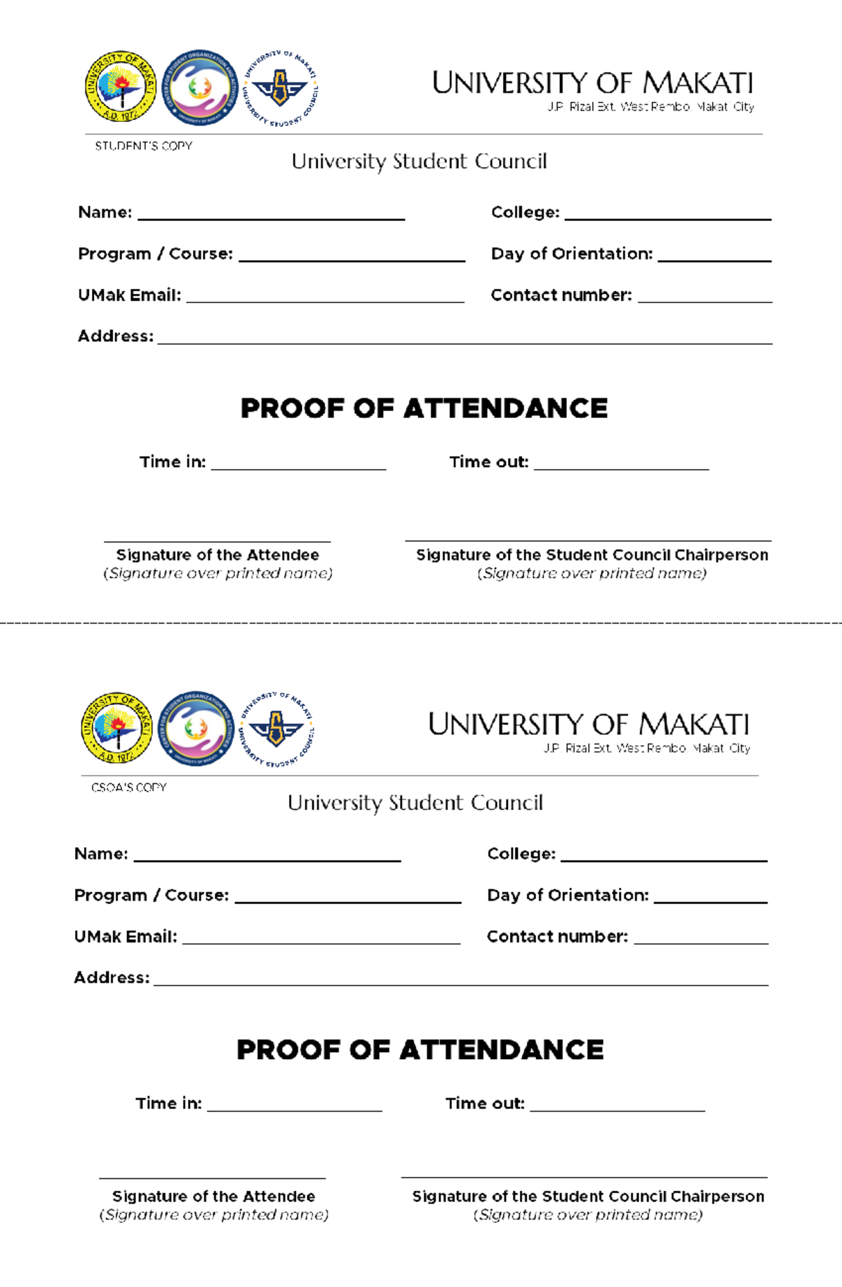 ID SLIP - id slip yun lang haha - Information Communication Technology ...