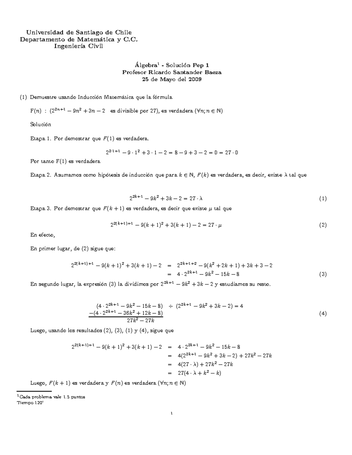 Examen 2015, Preguntas Y Respuestas - Universidad De Santiago De Chile ...