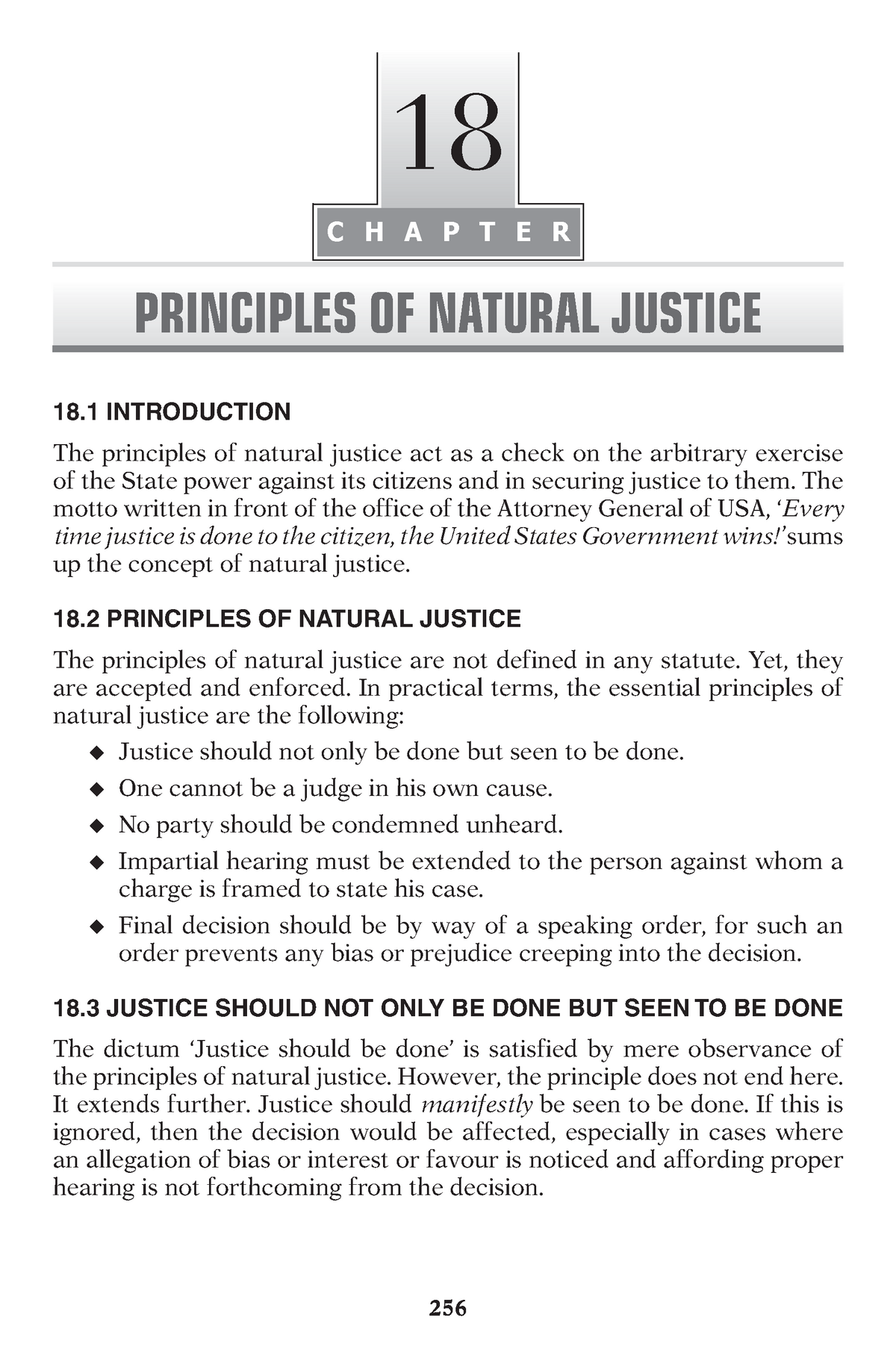 essay on natural justice