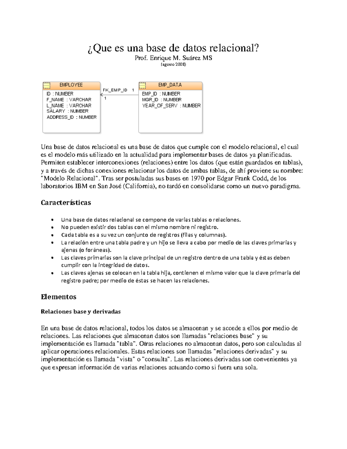 Mc Aa Que Es Base Dato Relacional Que Es Una Base De Datos Relacional Prof Enrique M