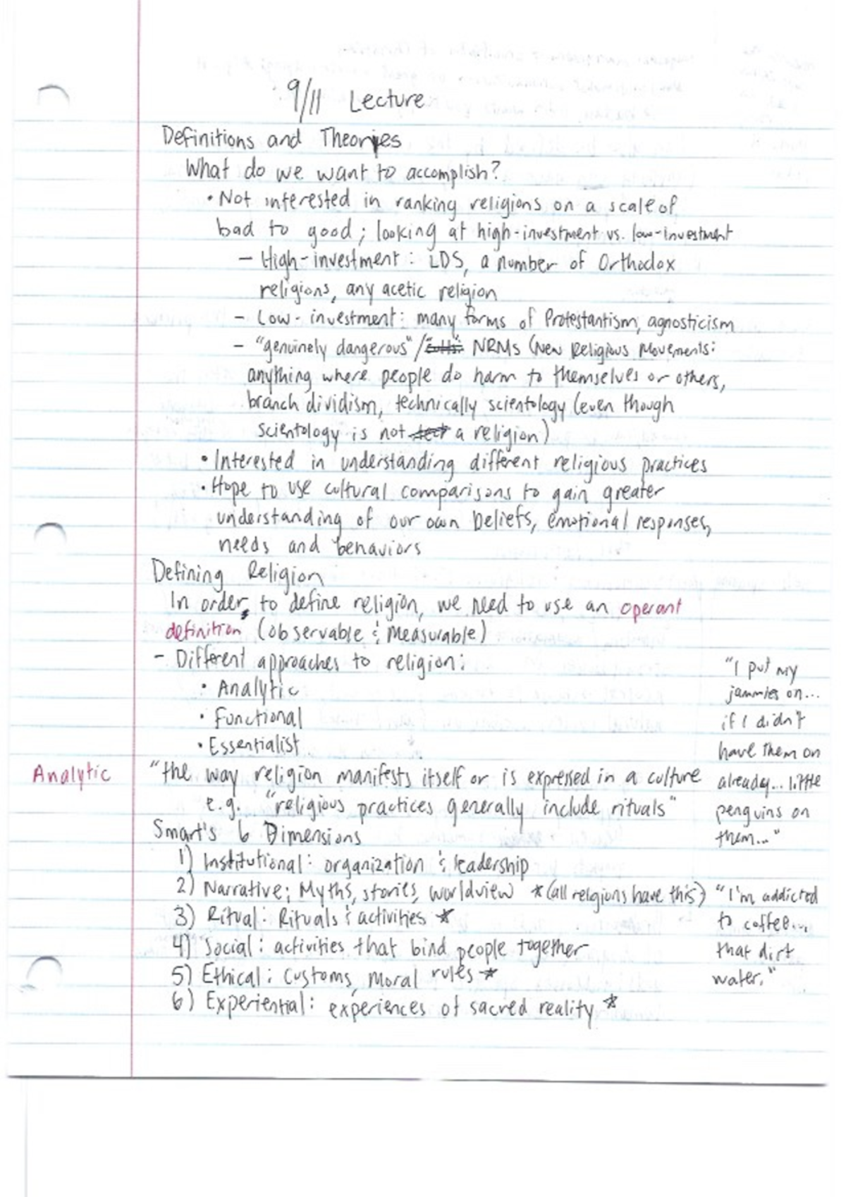 Basic Definitions and Theories - 